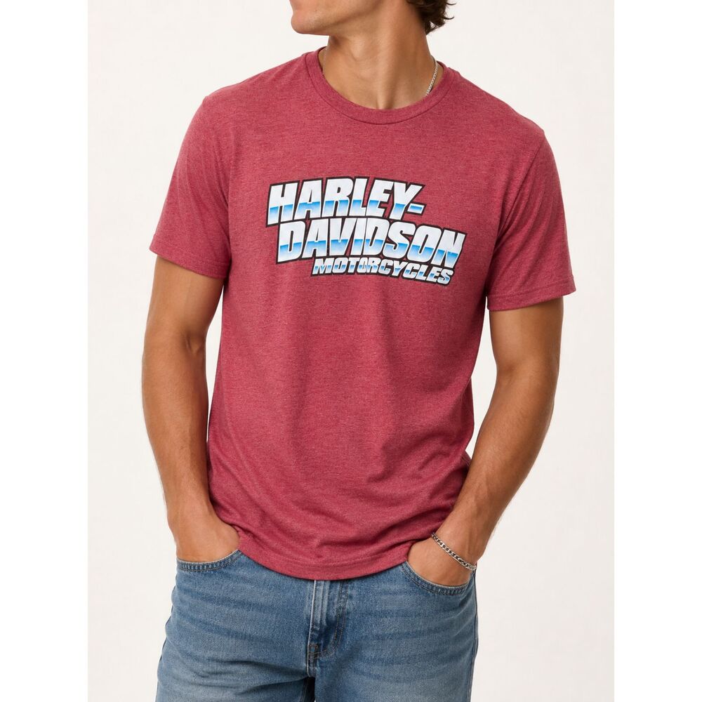 Harley Davidson 2022 Red Graphic Tee Large Cipp's Osceola IA Biker Shirt